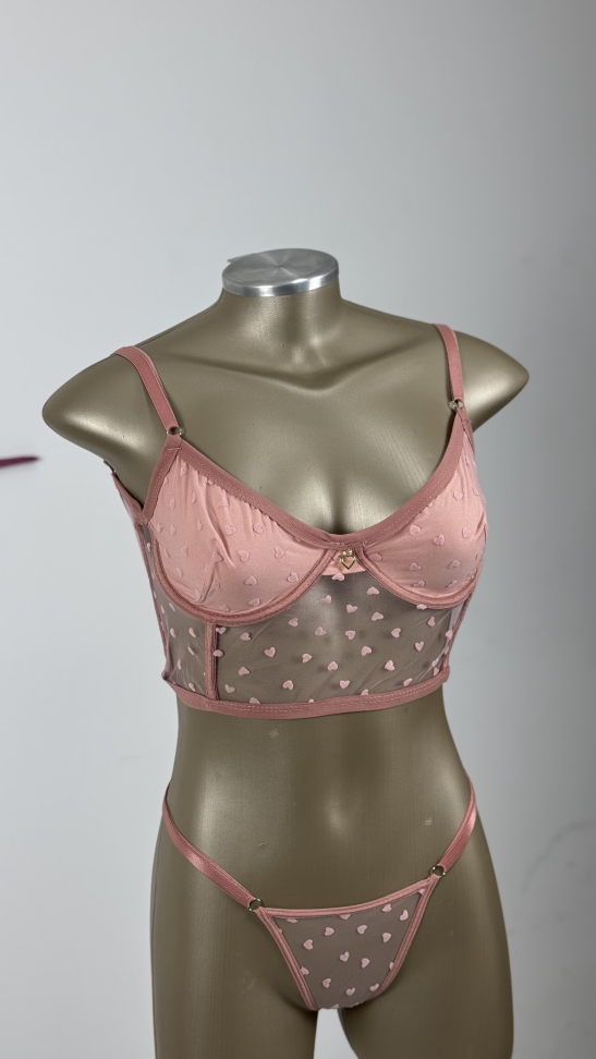 Corset Layla PREMIUM coração ROSÊ - #2