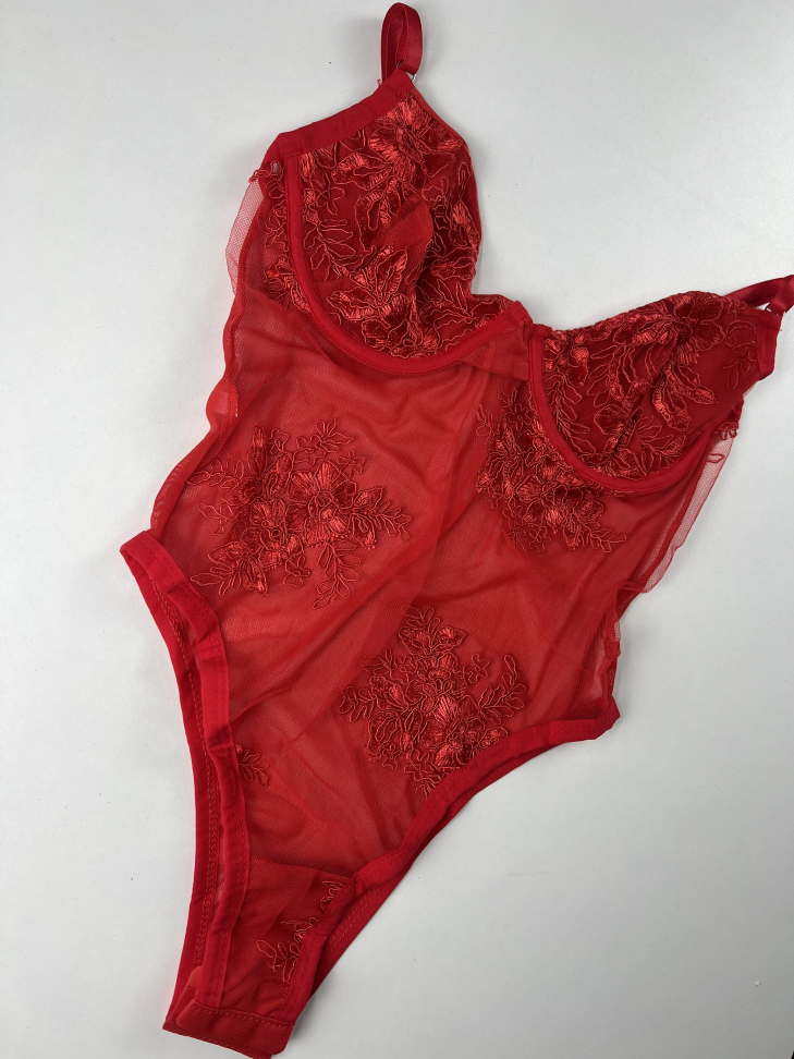 Body Gabi bordado PREMIUM VERMELHO - #2