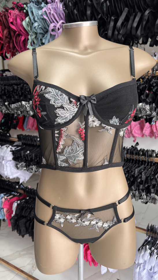 Corset PREMIUM Sandy VERMELHO C/ PRATA - #2