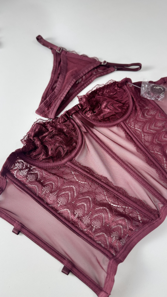 CORSET KELLY PREMIUM VINHO - #3