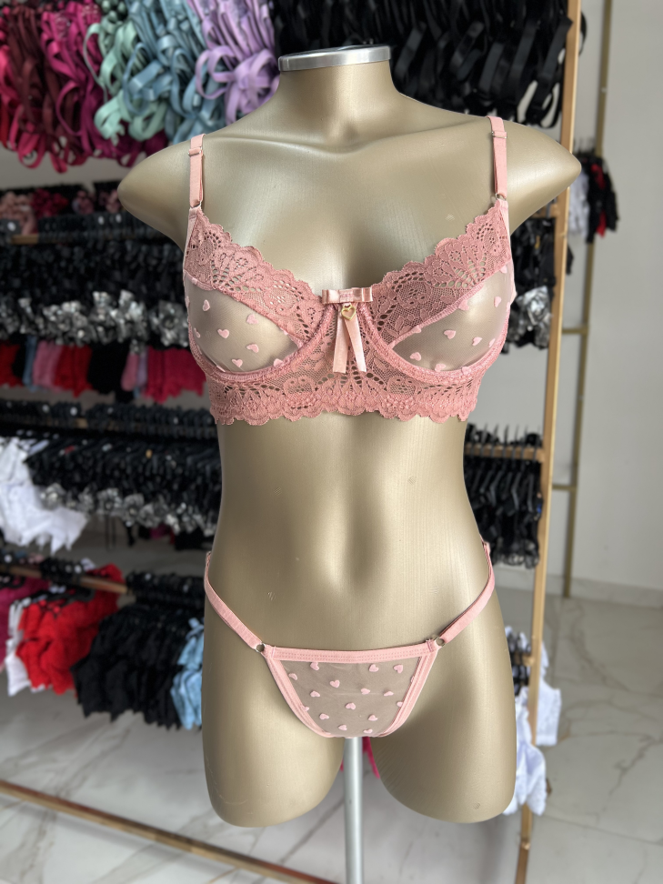 Cj tule bordado Tati ROSÊ - #2