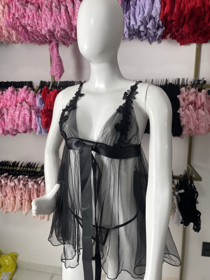 Camisola Crystal 2 peças PRETO - #2