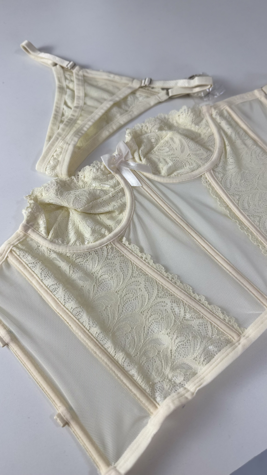 CORSET KELLY PREMIUM AMARELO MANTEIGA - #3