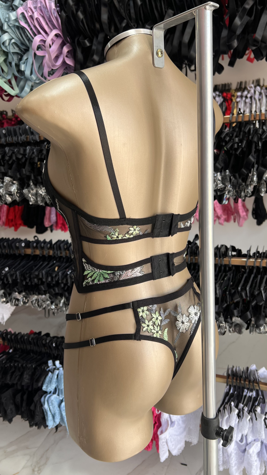 Corset PREMIUM Sandy VERDE C/ PRATA - #3