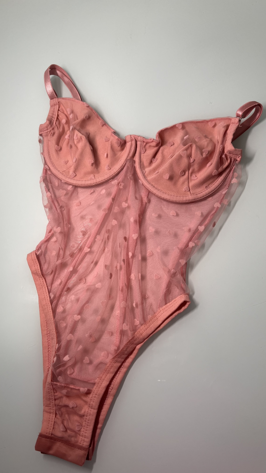 Body Gabi bordado PREMIUM CORAÇÃO ROSÊ - #2