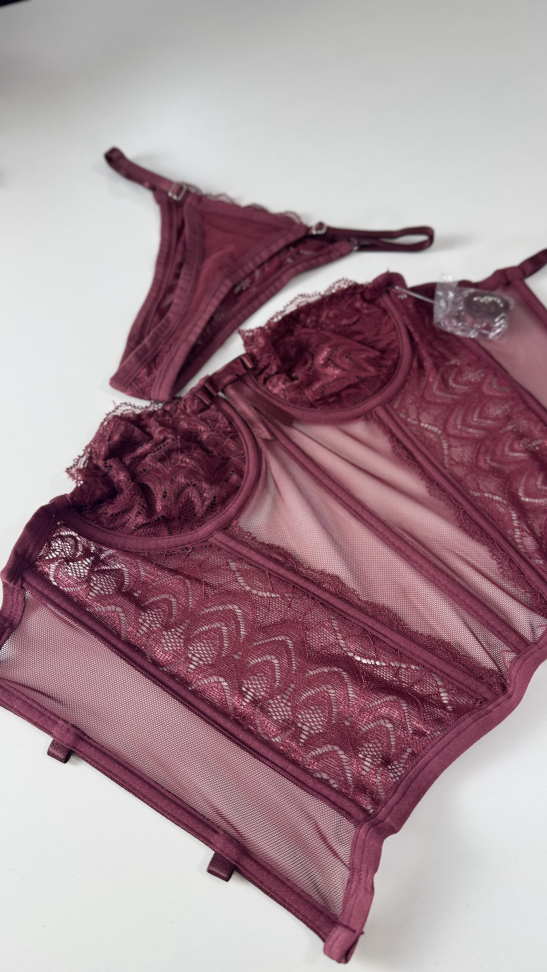 CORSET KELLY PREMIUM VINHO - #4