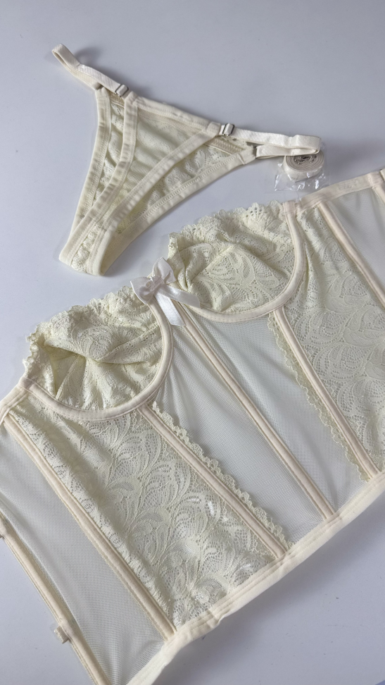 CORSET KELLY PREMIUM AMARELO MANTEIGA - #2