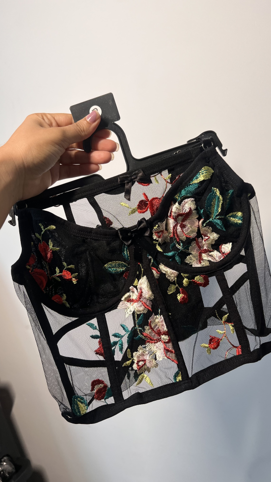 Corset PREMIUM Sandy VERDE escuro c/VERMELHO - #3