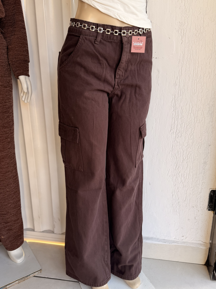 Calça jeans Marrom