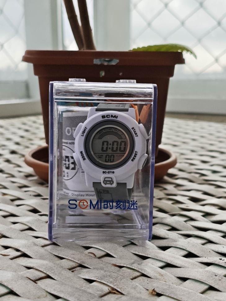 Relógio digital infantil SCMI (cores azul, cinza e branco). - #4