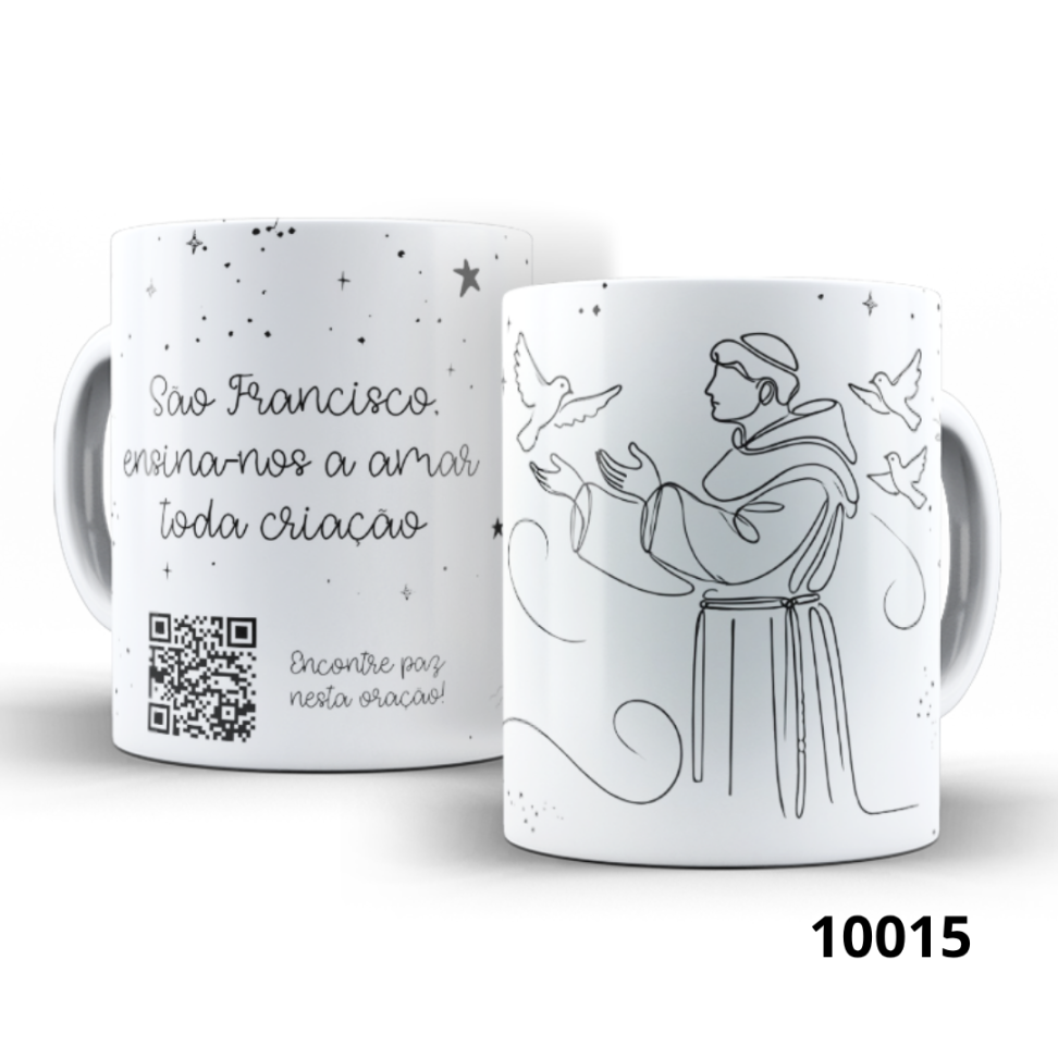 II - Caneca Orações - Católicas - QR Code para ouvir a oração - #5