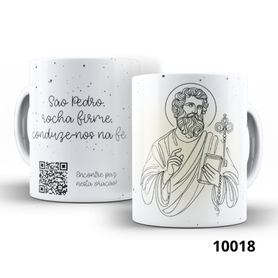 II - Caneca Orações - Católicas - QR Code para ouvir a oração - #8