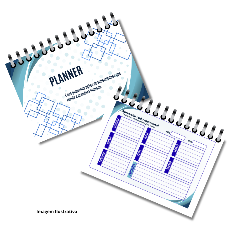 Planner Semanal A4 - Designer geométrico (Personalizado)