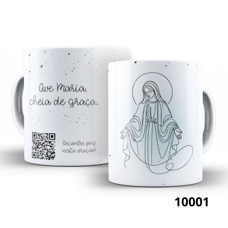 I - Caneca Orações - Católicas - QR Code para ouvir a oração - #7