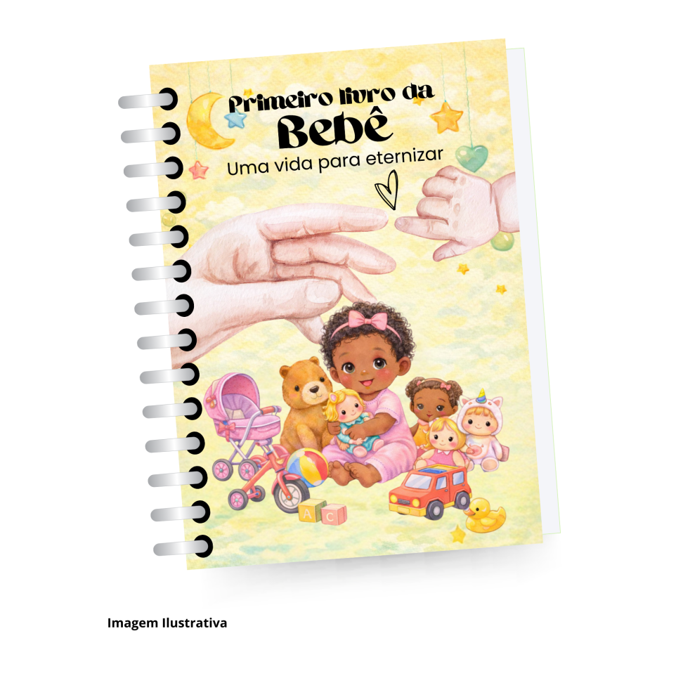 Livro do Bebê - Capa Amarela - (Personalizado)