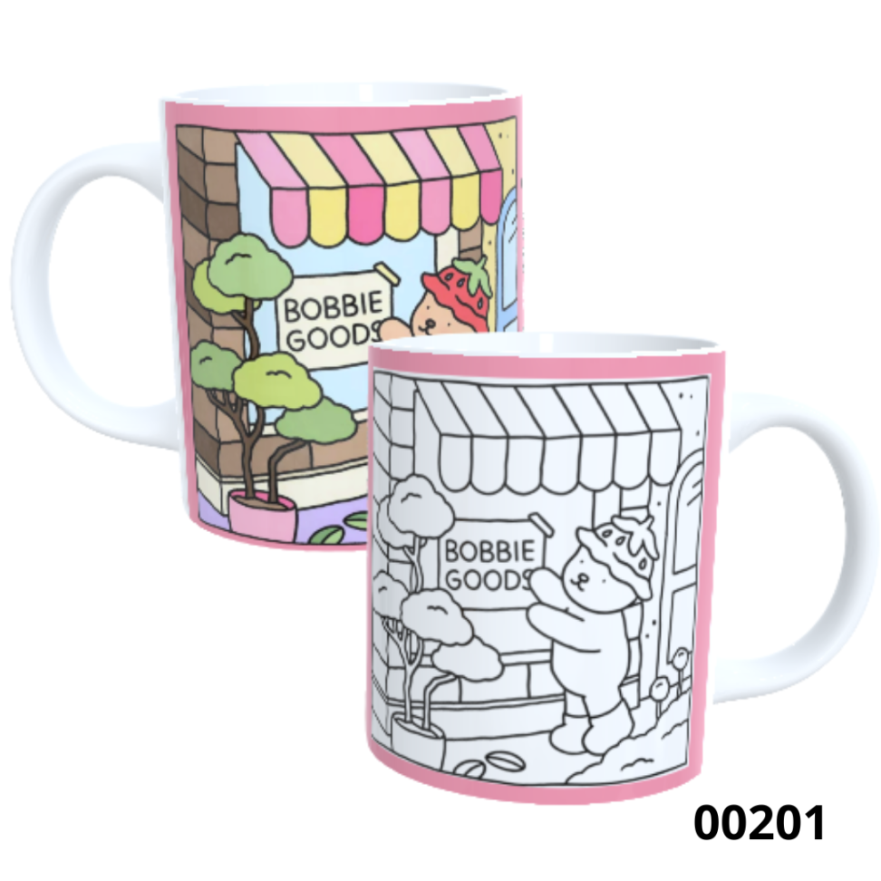 Caneca para colorir em polímero - Estilo Bobbie Goods