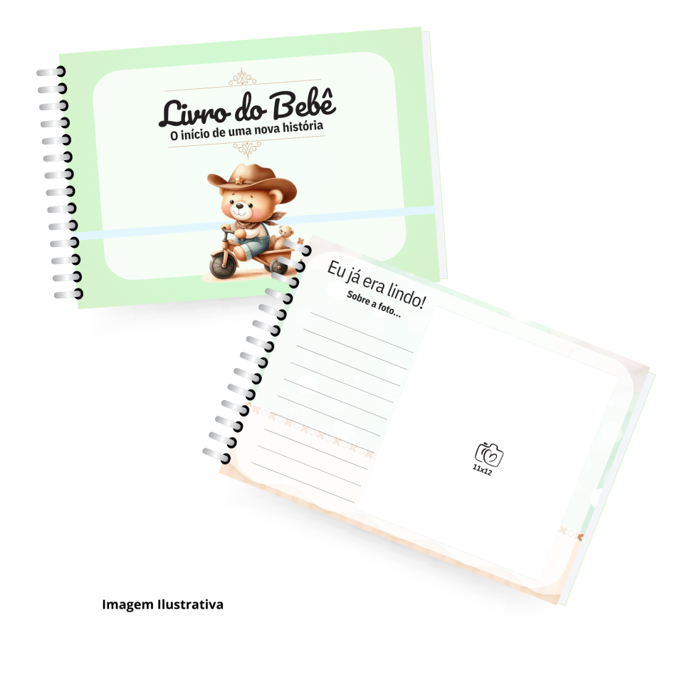 Livro do Bebê - do Nascimento até o 5º Aniversário - (Personalizado)