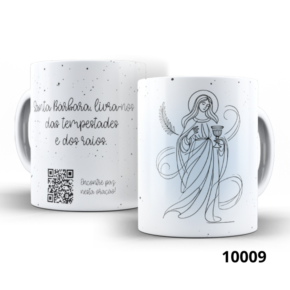 I - Caneca Orações - Católicas - QR Code para ouvir a oração - #9