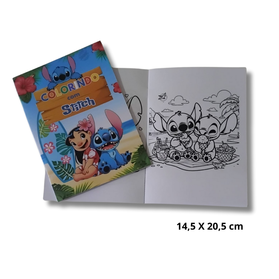 Revistinha para colorir - Stitch