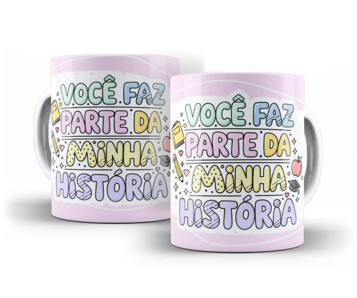 CANECA - DIA DOS PROFESSORES - GRATIDÃO EM CORES - #3