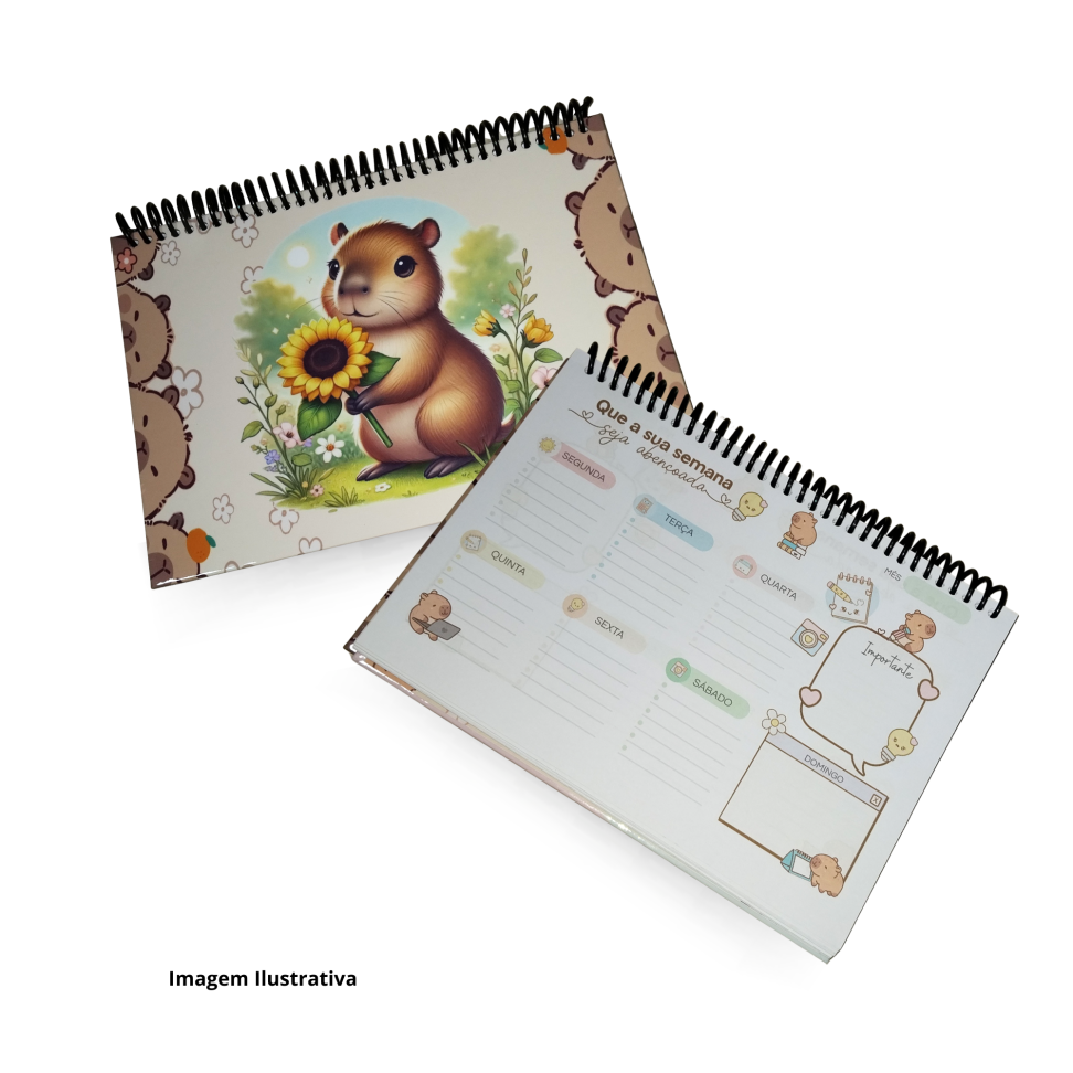 Planner Semanal A5 - Designer Capivara (Personalizado)