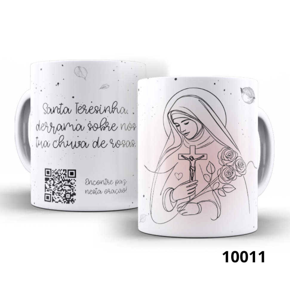 II - Caneca Orações - Católicas - QR Code para ouvir a oração