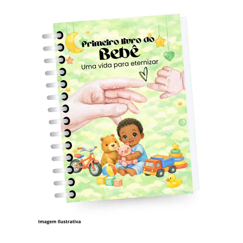 Livro do Bebê - Capa Verde - (Personalizado)