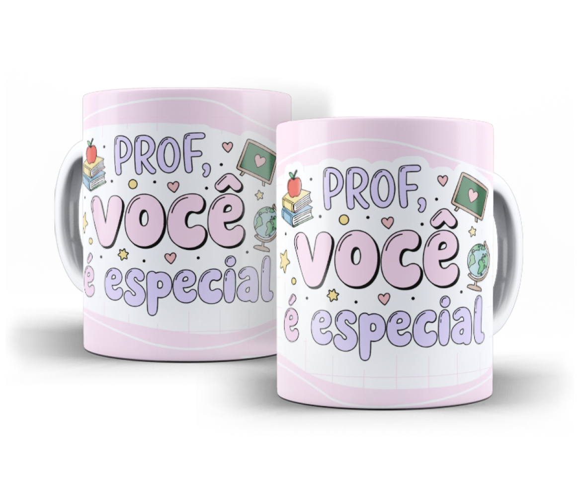 CANECA - DIA DOS PROFESSORES - GRATIDÃO EM CORES