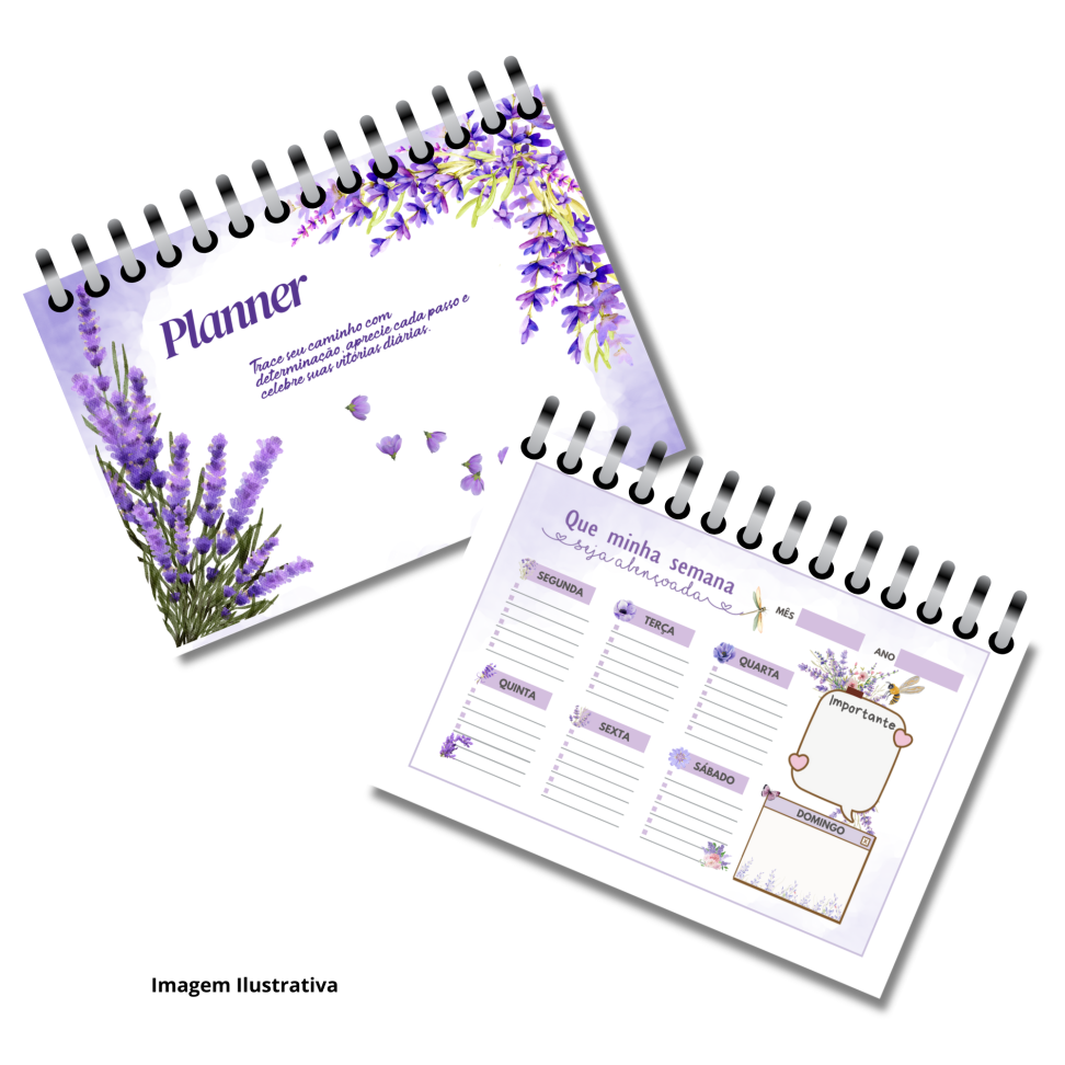 Planner Semanal A4 - Designer Floral (Personalizado)
