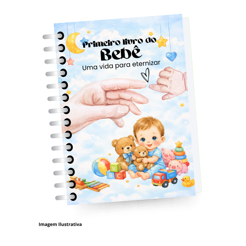 Livro do Bebê - Capa Azul - (Personalizado)