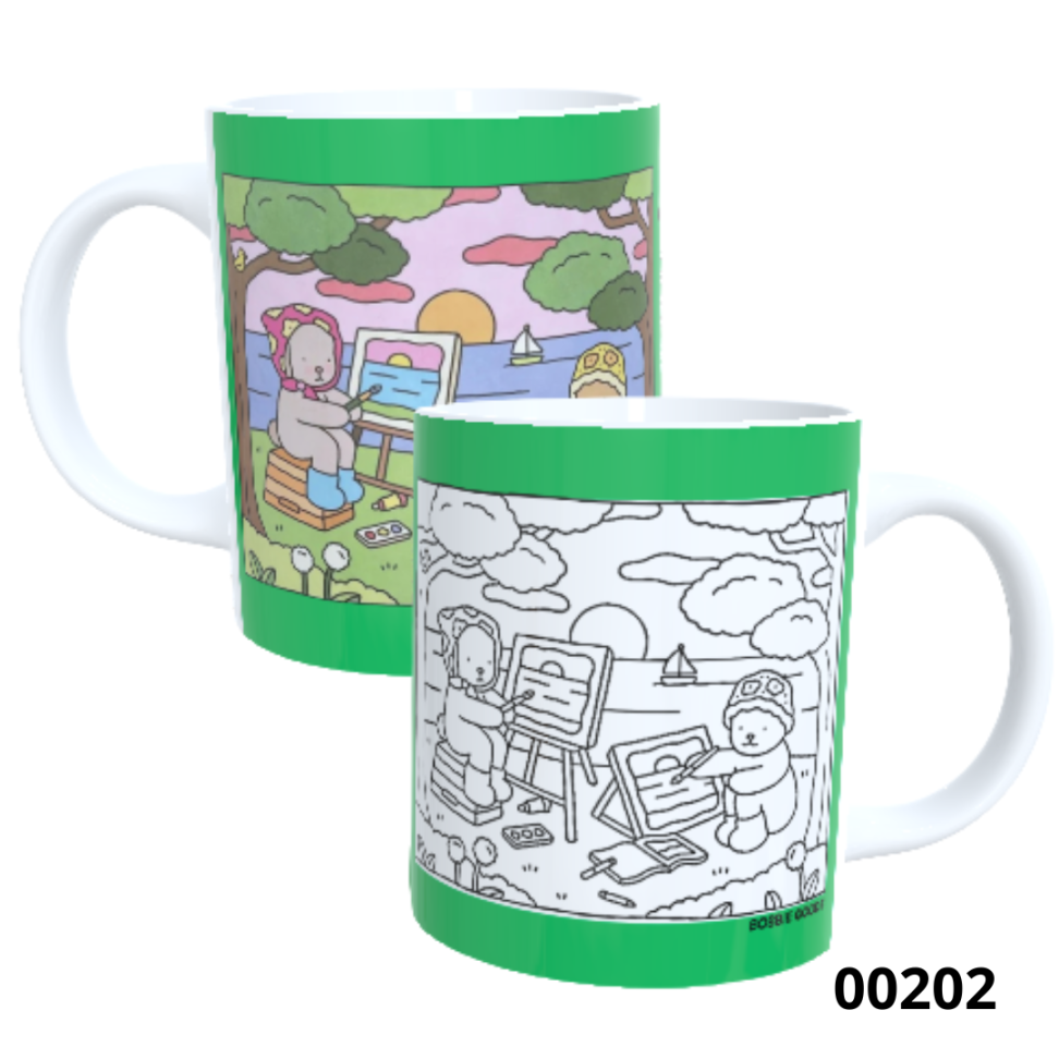 Caneca para colorir em polímero - Estilo Bobbie Goods