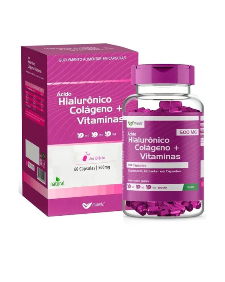 Colágeno Hialurônico com vitaminas - Muwiz