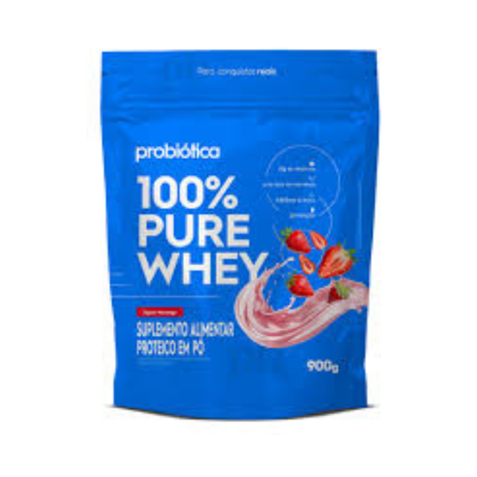 Whey 100% Probiotica sabor morango