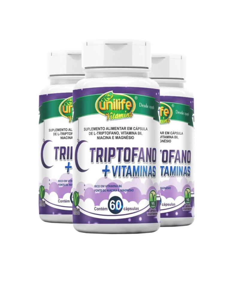 Triptofano + Vitaminas  - 60 capsulas Unilife