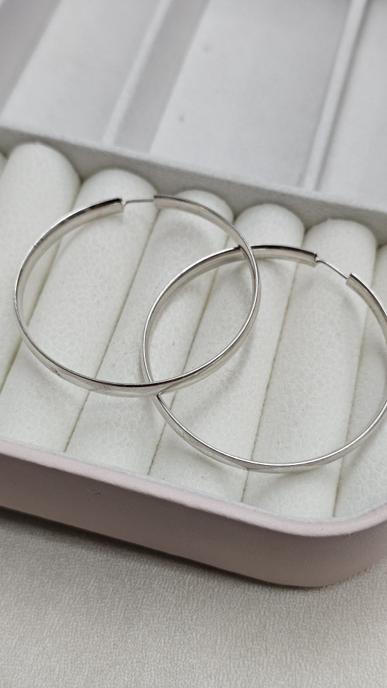 Argola G meia cana - #1