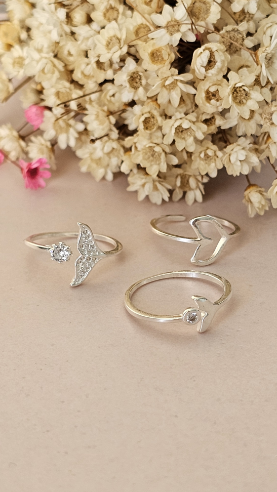 Anel falange regulável rabo de sereia - #1