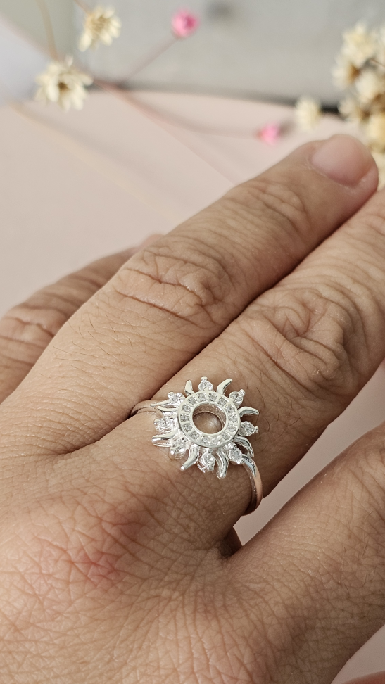 Anel Sol Cravejado - #2