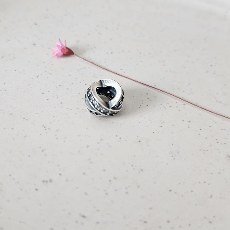 Berloque Separador Dois Elos Cravejados - #1