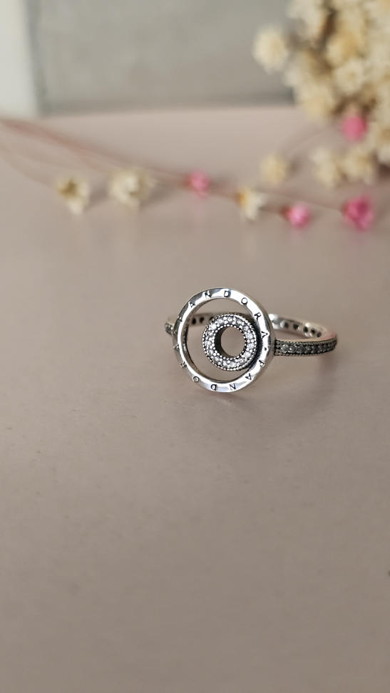 Anel Inspiração dois criculos com cravejado - #1