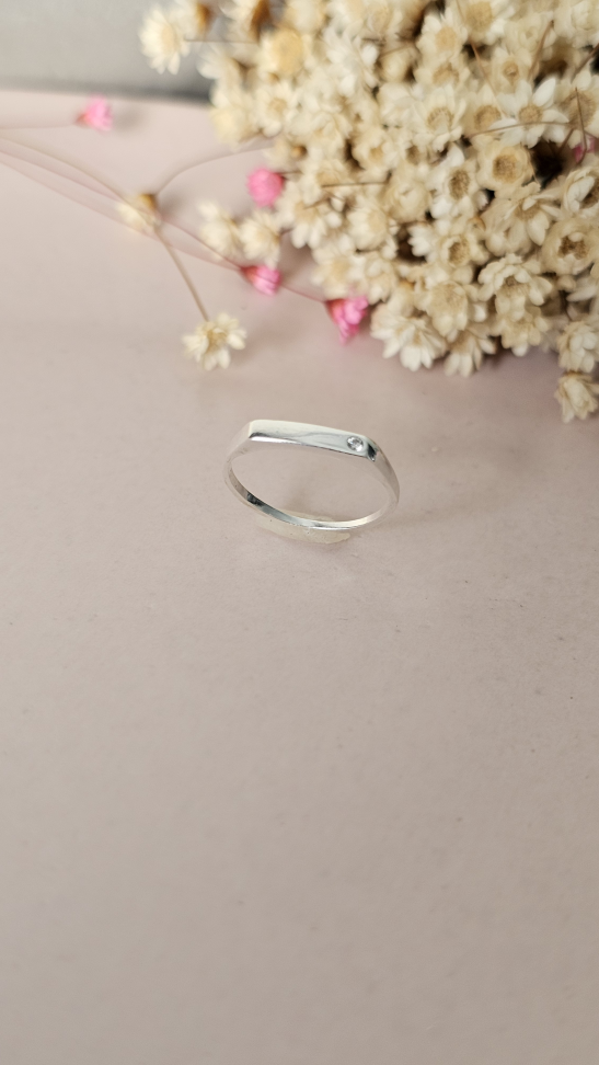 Anel Sinet com ponto de luz - #1