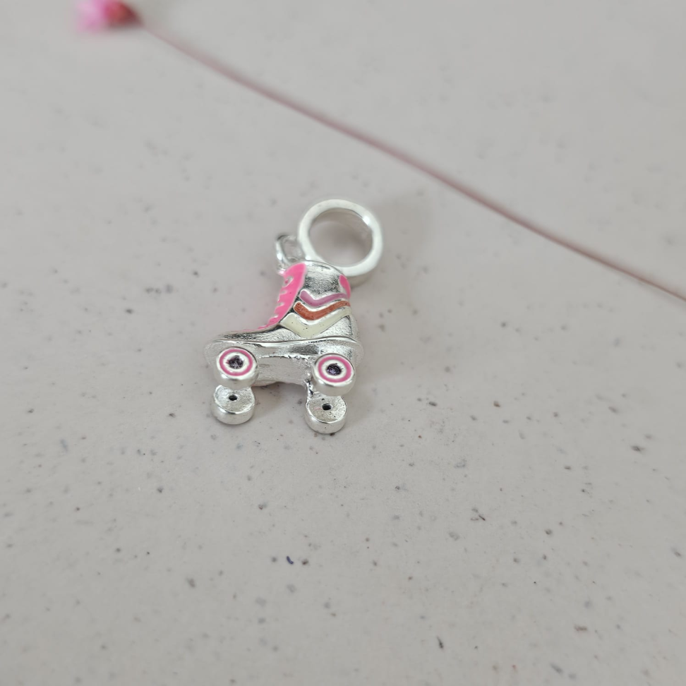 Berloque Patins Rosa - #1