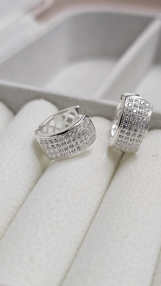 Argola 4 Fileiras Cravejadas - #1