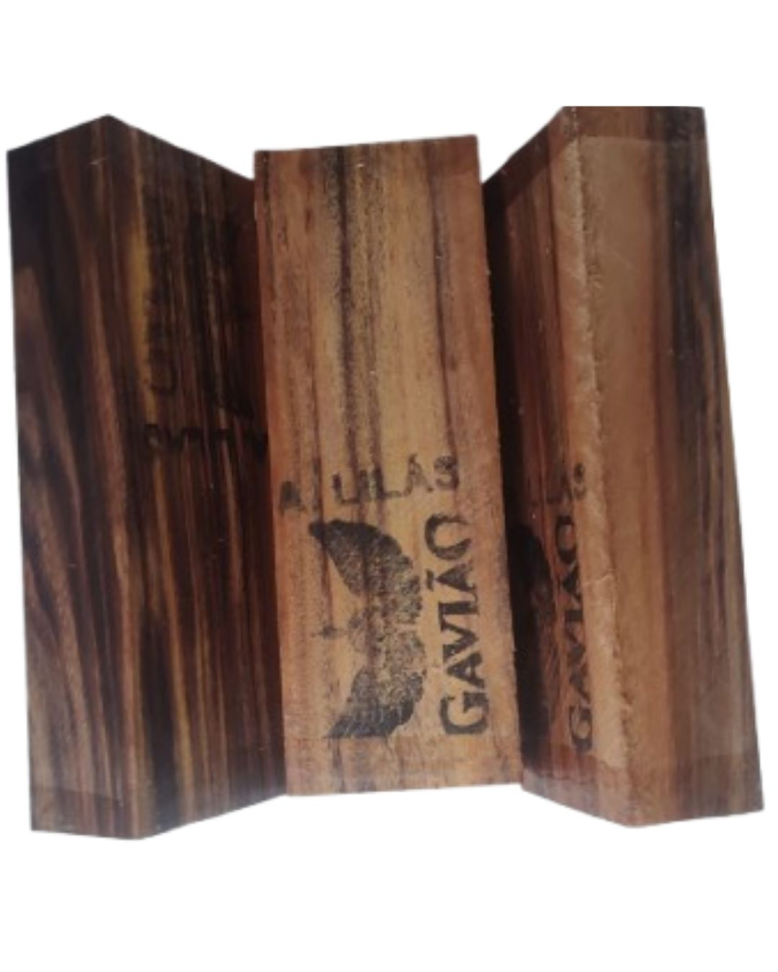 BLOCO MADEIRA GAVIÃO.  ANGICO LILÁS 14X5X3