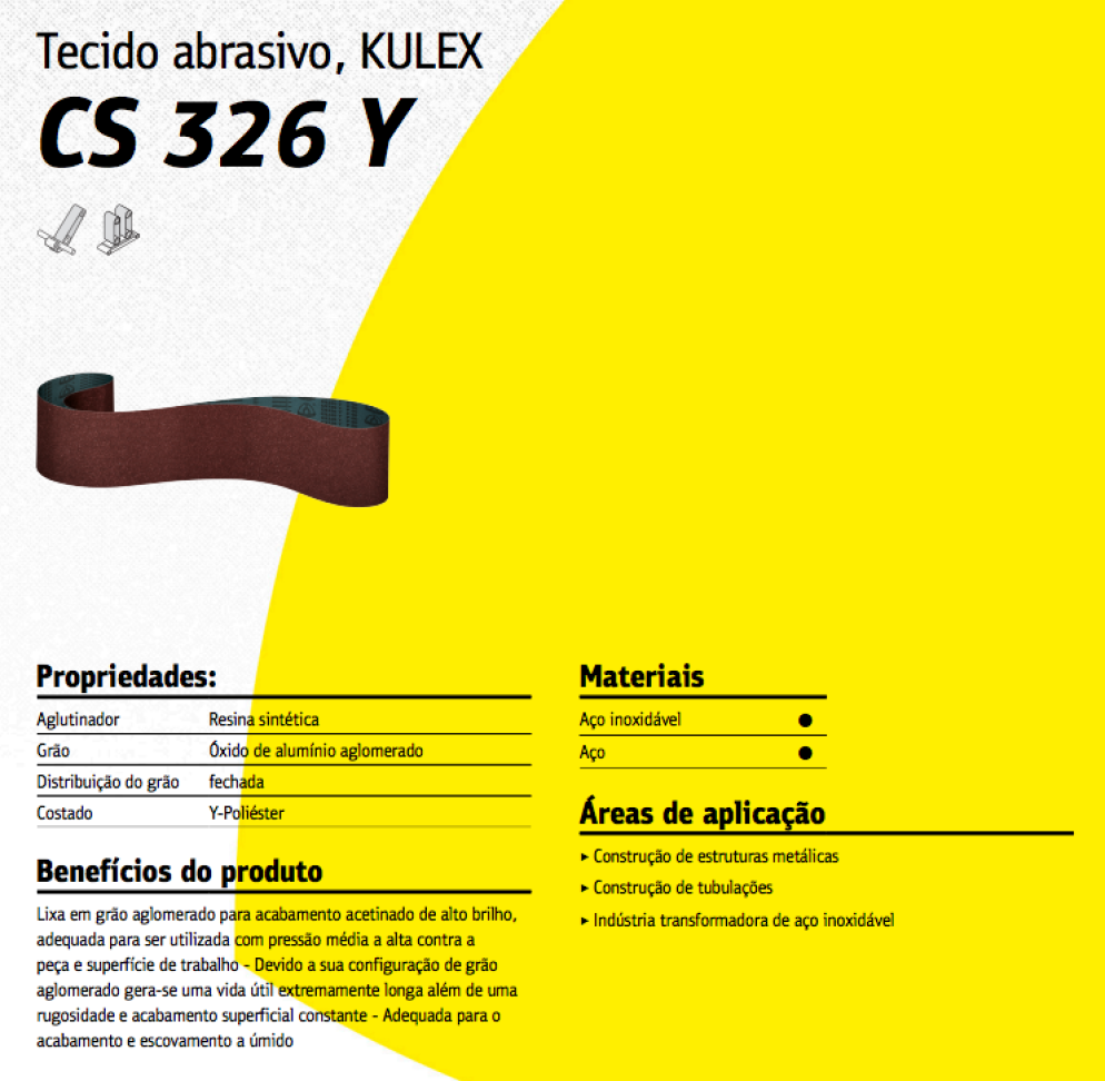 CINTA GRÃO AGLOMERADO KLINGSPOR