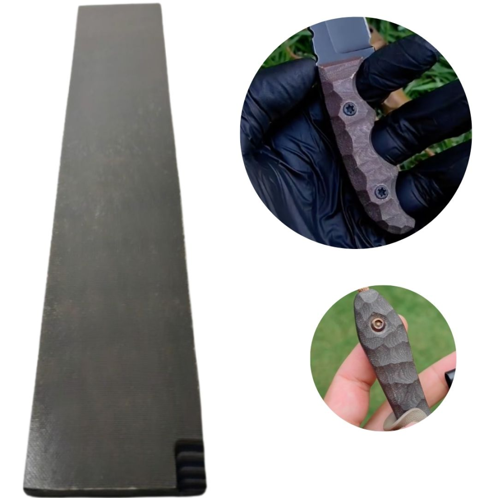 MICARTA ESPECIAL RAJADA MARROM/PRETO 280x50x8mm