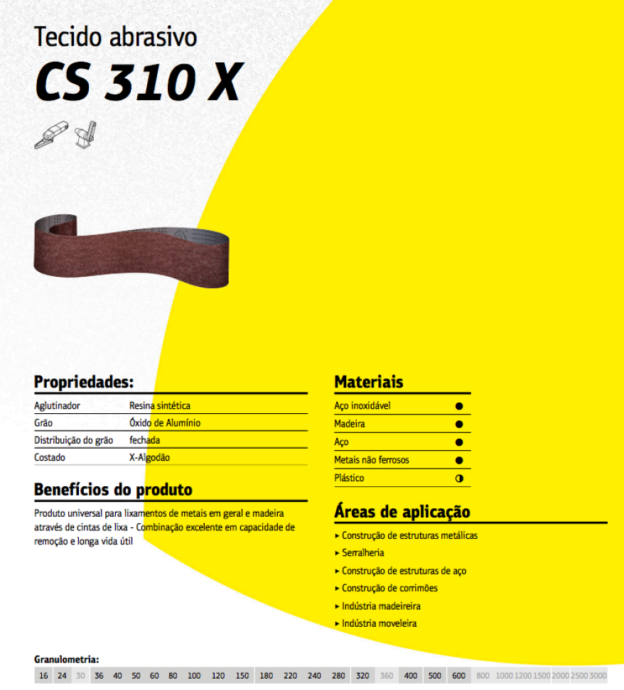 CINTA GRÃO ÓX. DE ALUMÍNIO KLINGSPOR - #4