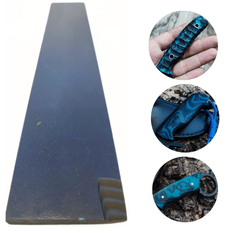 MICARTA ESPECIAL RAJADA AZUL/PRETO 280x50x8mm