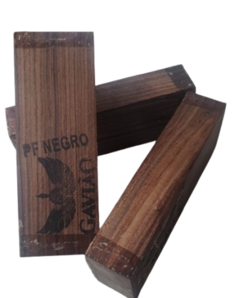 BLOCO MADEIRA GAVIÃO.  PAU-FERRO NEGRO 14X5X3