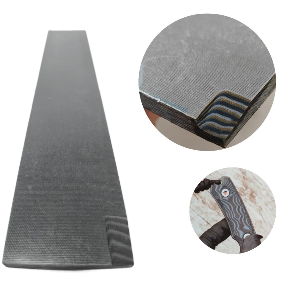 MICARTA ESPECIAL RAJADA CINZA/OCRE/PRETO 280x50x8mm