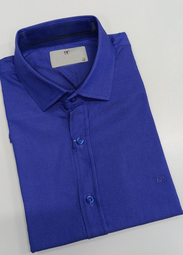 Camisa Tencel Slim Manga Curta - #5